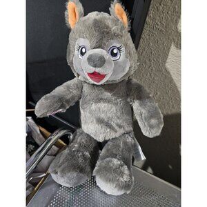 Build A Bear Violet The Wolf Gray Plush Stuffed Animal